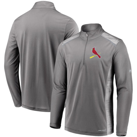 St. Louis Cardinals Majestic Perfect Movements Cool Base Quarter-Zip Pullover Jacket