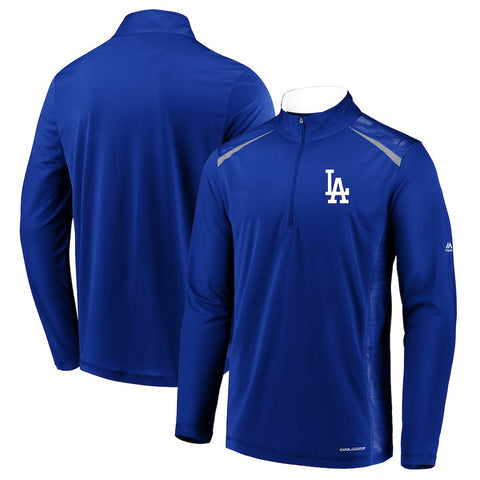 Los Angeles Dodgers Majestic Perfect Movements Cool Base Quarter-Zip Pullover Jacket