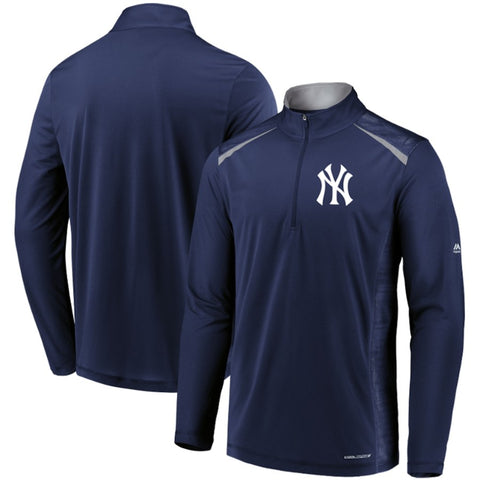New York Yankees Majestic Perfect Movements Cool Base Quarter-Zip Pullover Jacket