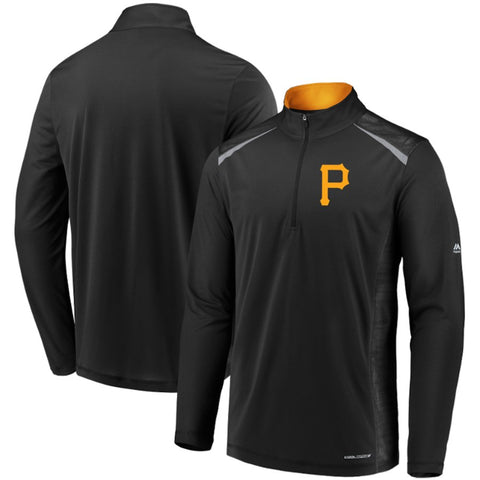 Pittsburgh Pirates Majestic Perfect Movements Cool Base Quarter-Zip Pullover Jacket