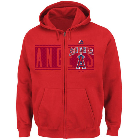Los Angeles Angels Majestic Piercing Attack Full-Zip Hoodie