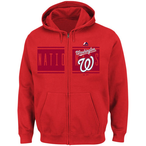 Washington Nationals Majestic Piercing Attack Full-Zip Hoodie