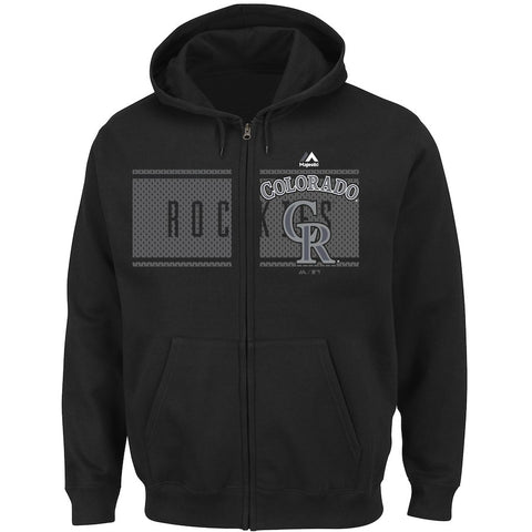 Colorado Rockies Majestic Piercing Attack Full-Zip Hoodie