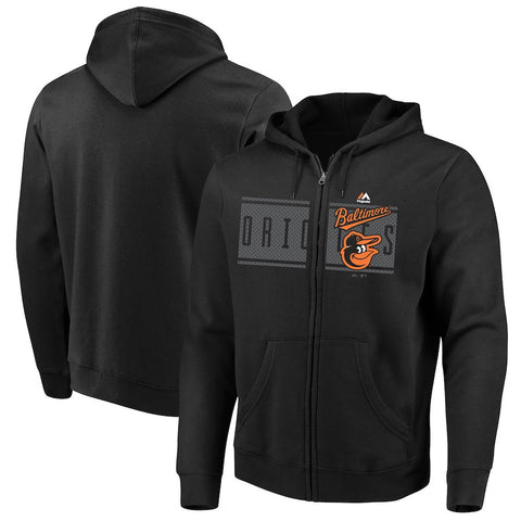 Baltimore Orioles Majestic Piercing Attack Full-Zip Hoodie
