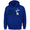 Los Angeles Dodgers Majestic Piercing Attack Full-Zip Hoodie