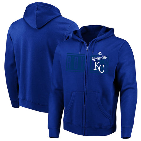 Kansas City Royals Majestic Piercing Attack Full-Zip Hoodie