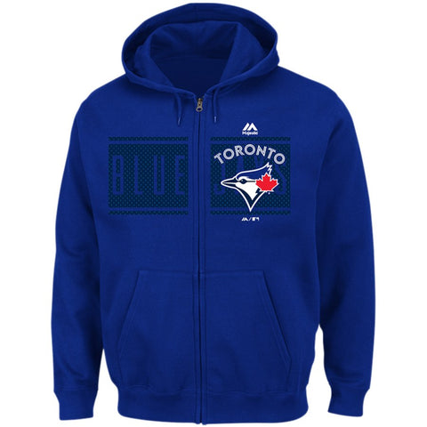 Toronto Blue Jays Majestic Piercing Attack Full-Zip Hoodie