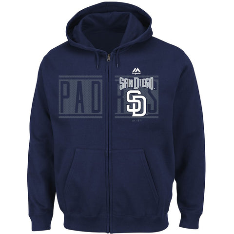 San Diego Padres Majestic Piercing Attack Full-Zip Hoodie