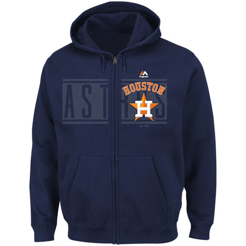 Houston Astros Majestic Piercing Attack Full-Zip Hoodie
