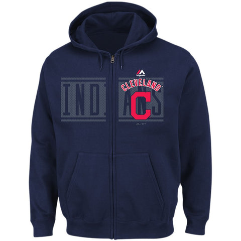 Cleveland Indians Majestic Piercing Attack Full-Zip Hoodie