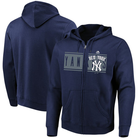 New York Yankees Majestic Piercing Attack Full-Zip Hoodie