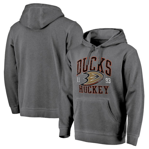 Anaheim Ducks   Vintage Collection Old Favorite Shadow Washed Pullover Hoodie - Black