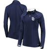 San Diego Padres Majestic Women's Extremely Clear Cool Base Raglan 1/2-Zip Jacket