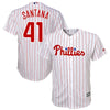 Carlos Santana Philadelphia Phillies Majestic Official Cool Base Player Jersey