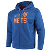New York Mets Majestic MLB Chin Music Full Zip Therma Base Hoodie