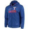 Texas Rangers Majestic MLB Chin Music Full Zip Therma Base Hoodie