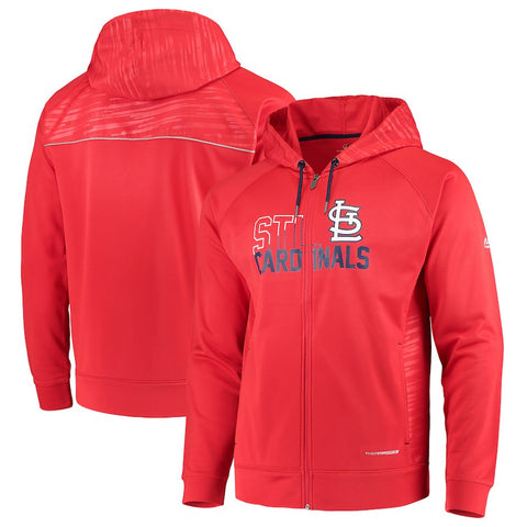 St. Louis Cardinals Majestic MLB Chin Music Full Zip Therma Base Hoodie
