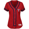 Texas Rangers Majestic Women's Plus Size Absolute Victory Fashion Jersey