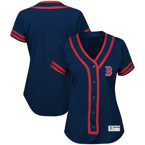 Boston Red Sox Majestic Women's Plus Size Absolute Victory Fashion Jersey