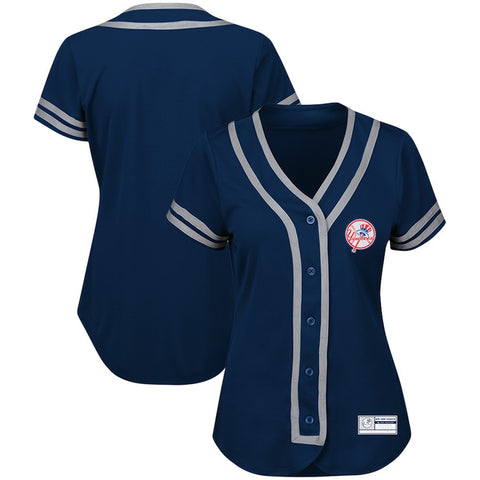 New York Yankees Majestic Women's Plus Size Absolute Victory Fashion Jersey