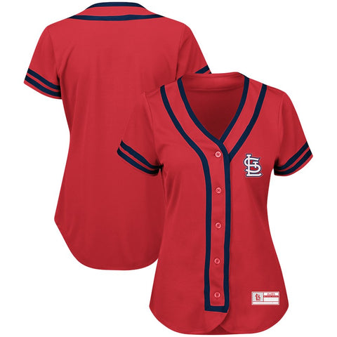St. Louis Cardinals Majestic Women's Plus Size Absolute Victory Fashion Jersey