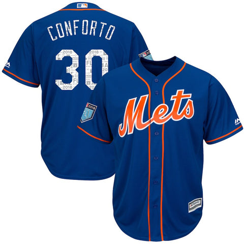 Michael Conforto New York Mets Majestic 2018 Spring Training Cool Base Player Jersey