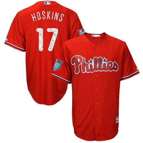 Rhys Hoskins Philadelphia Phillies Majestic 2018 Spring Training Cool Base Player Jersey