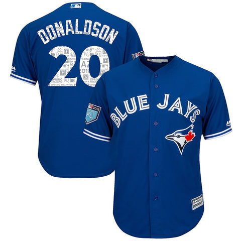 Josh Donaldson Toronto Blue Jays Majestic 2018 Spring Training Cool Base Player Jersey