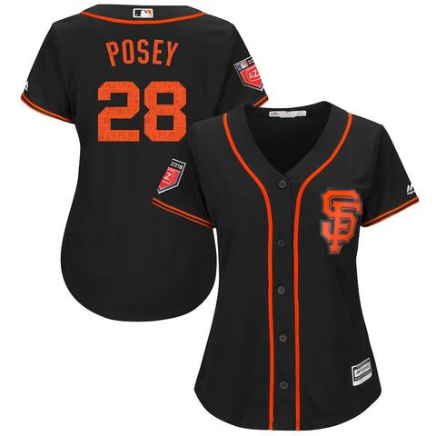 Buster Posey San Francisco Giants Majestic Women's 2018 Spring Training Cool Base Player Jersey