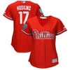 Rhys Hoskins Philadelphia Phillies Majestic Women's 2018 Spring Training Cool Base Player Jersey