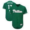 Rhys Hoskins Philadelphia Phillies Majestic 2018 St. Patrick's Day Flex Base Authentic Collection Celtic Player Jersey