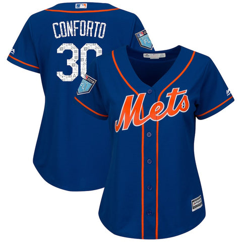 Michael Conforto New York Mets Majestic Women's 2018 Spring Training Cool Base Player Jersey