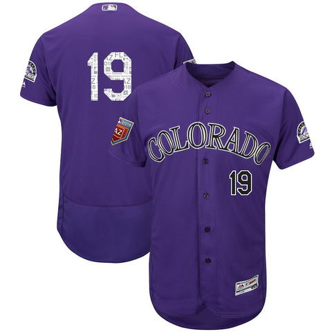 Charlie Blackmon Colorado Rockies Majestic 2018 Spring Training Flex Base Player Jersey
