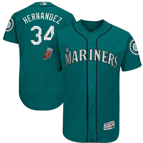 Felix Hernandez Seattle Mariners Majestic 2018 Spring Training Flex Base Player Jersey