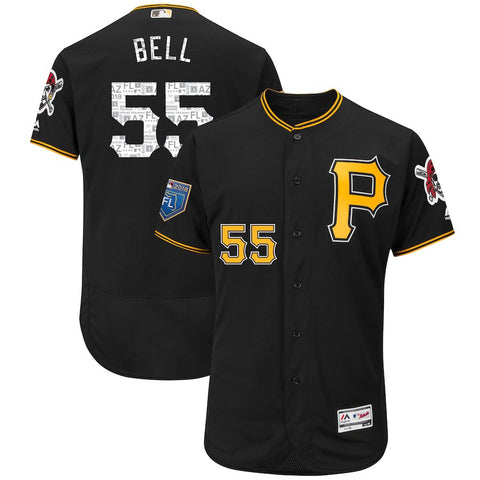 Josh Bell Pittsburgh Pirates Majestic 2018 Spring Training Flex Base Player Jersey