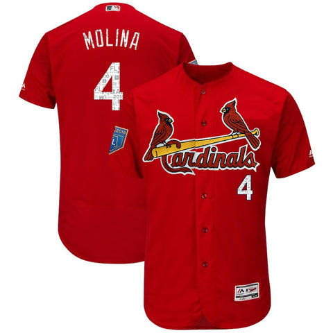 Yadier Molina St. Louis Cardinals Majestic 2018 Spring Training Flex Base Player Jersey