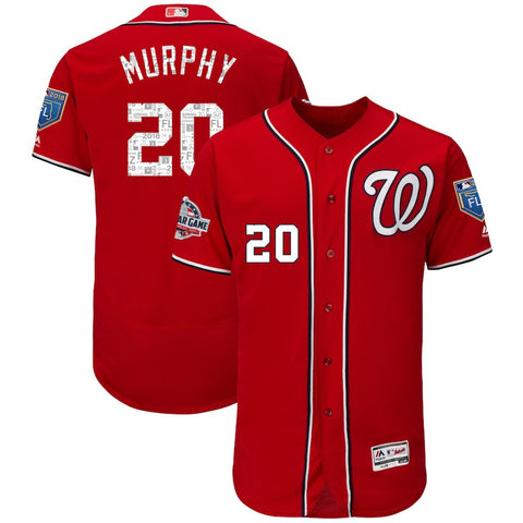 Daniel Murphy Washington Nationals Majestic 2018 Spring Training Flex Base Player Jersey