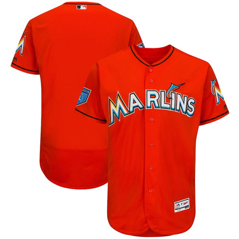 Miami Marlins Majestic 2018 Spring Training Flex Base Team Jersey