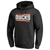 Anaheim Ducks   Iconic Collection On Side Stripe Pullover Hoodie - Black