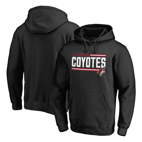Arizona Coyotes   Iconic Collection On Side Stripe Pullover Hoodie - Black