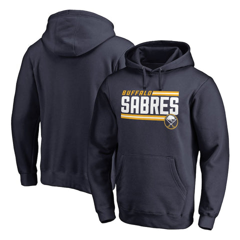 Buffalo Sabres   Iconic Collection On Side Stripe Pullover Hoodie - Navy