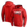 Calgary Flames   Iconic Collection On Side Stripe Pullover Hoodie - Red
