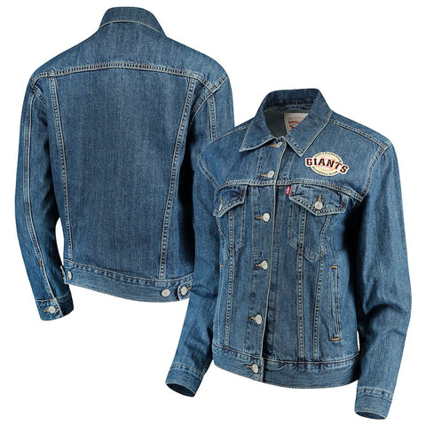 San Francisco Giants Levi's Women's Patch Trucker Denim Jacket