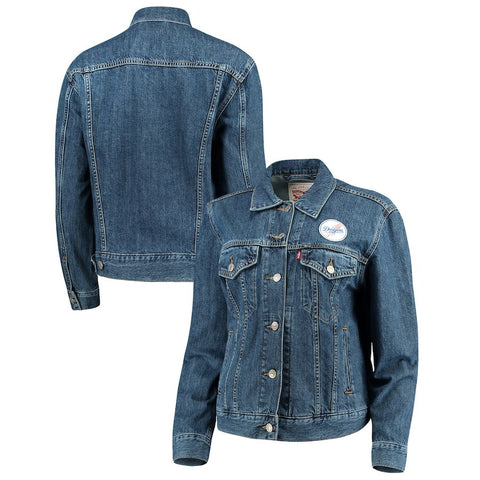 Los Angeles Dodgers Levi's Women's Patch Trucker Denim Jacket