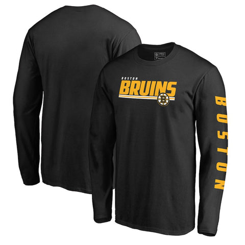 Boston Bruins   Fast Line Long Sleeve T-Shirt - Black