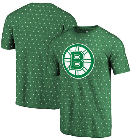 Boston Bruins   St. Patrick's Day All Irish Tri-Blend T-Shirt - Kelly Green