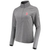 Boston Red Sox Under Armour Women's Passion Performance Tri-Blend Raglan Half-Zip Pullover Jacket - Heathered Gray