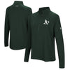 Oakland Athletics Under Armour Women's Passion Performance Tri-Blend Raglan Half-Zip Pullover Jacket - Green