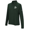 Oakland Athletics Under Armour Women's Passion Performance Tri-Blend Raglan Half-Zip Pullover Jacket - Green