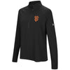 San Francisco Giants Under Armour Women's Passion Performance Tri-Blend Raglan Half-Zip Pullover Jacket - Black